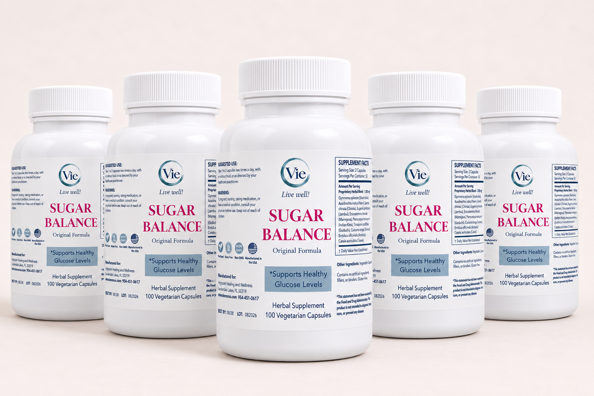Sugar Balance herbal supplement, five bottles